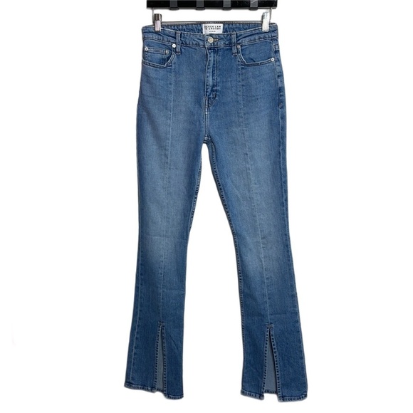 DEREK LAN 10 CROSBY Lucia Front Slit Italian Denim High Waist Jeans Size 29 - Picture 3 of 14